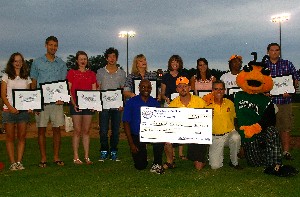 In July, the chapter presents Science, Technology, Engineering and Mathematics scholarships during Member Appreciate Night at the August GreenJackets baseball game.